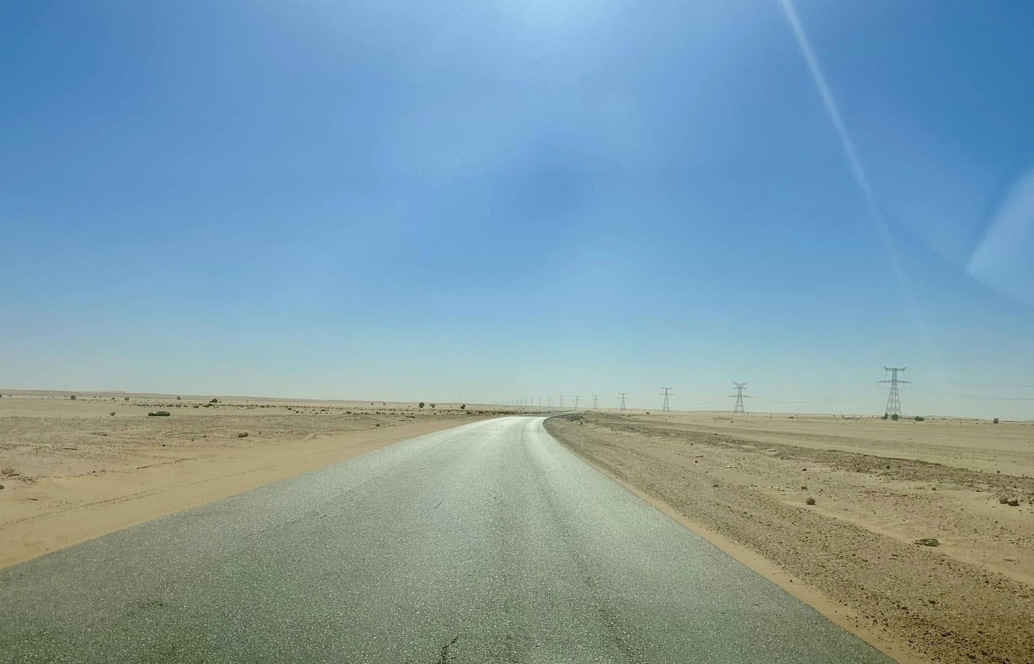 Poor road south - the only one