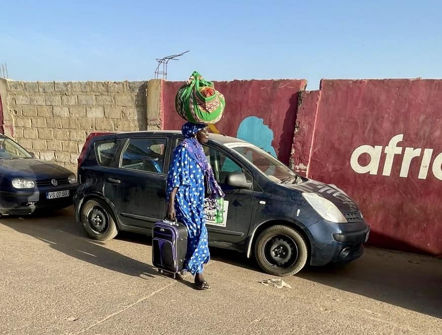 Local lady going to the ferry