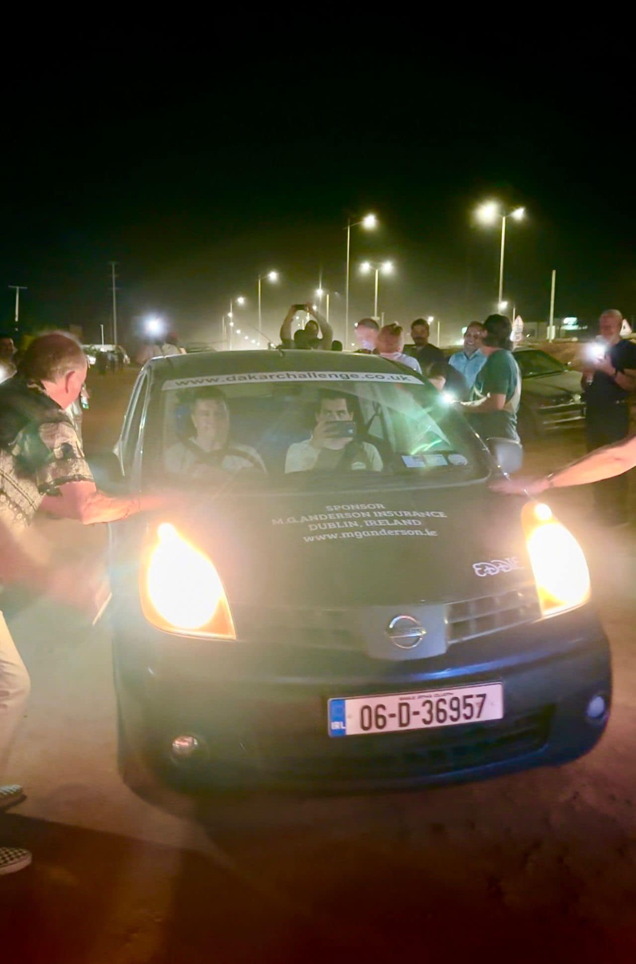 Crossing the finish line