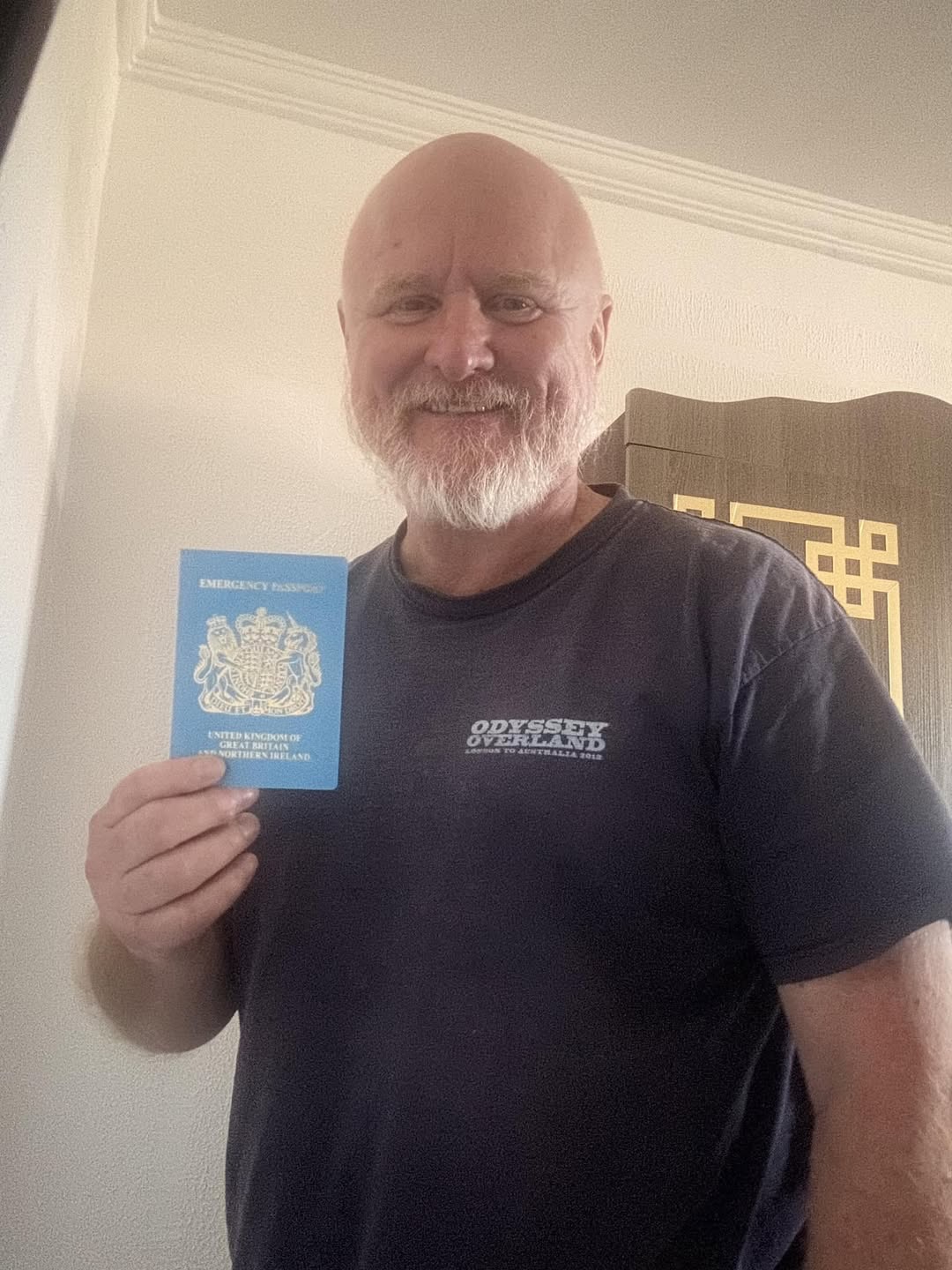 Kev gets his travel document