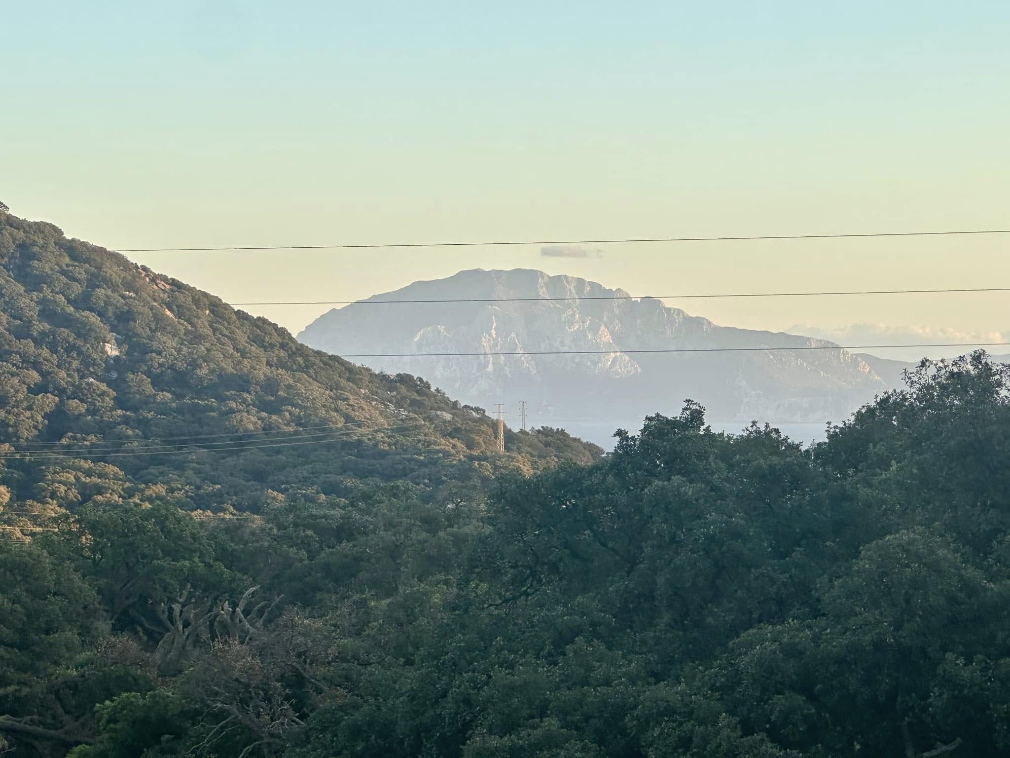 Morocco in the distance