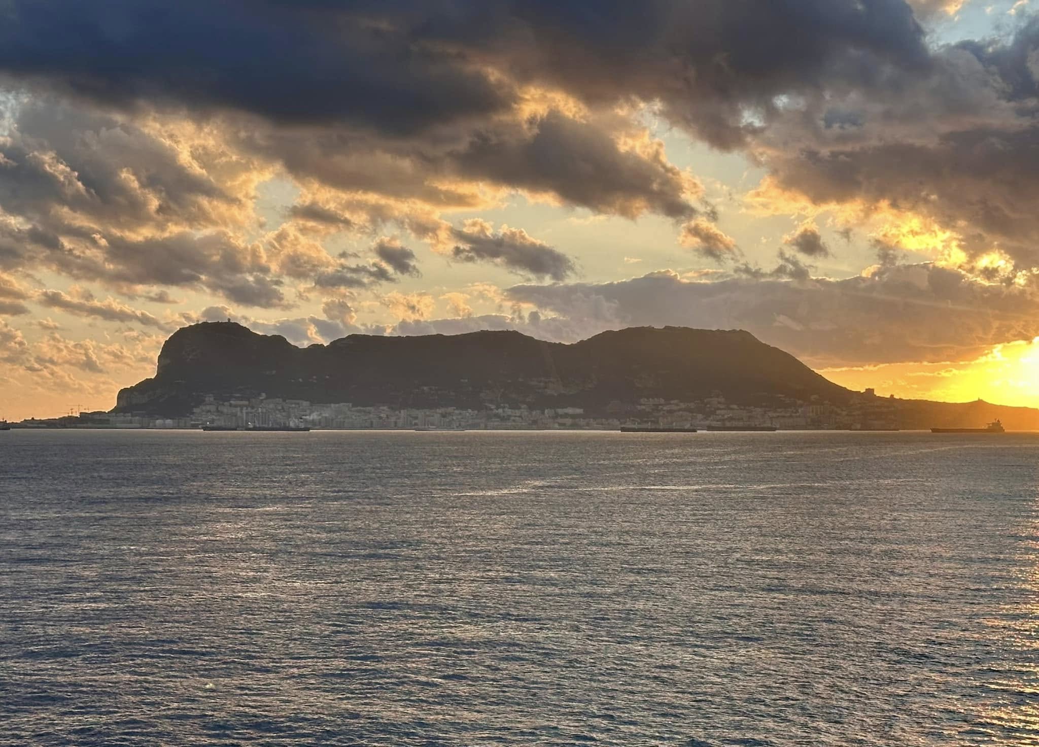 Sunrise over Gibraltar