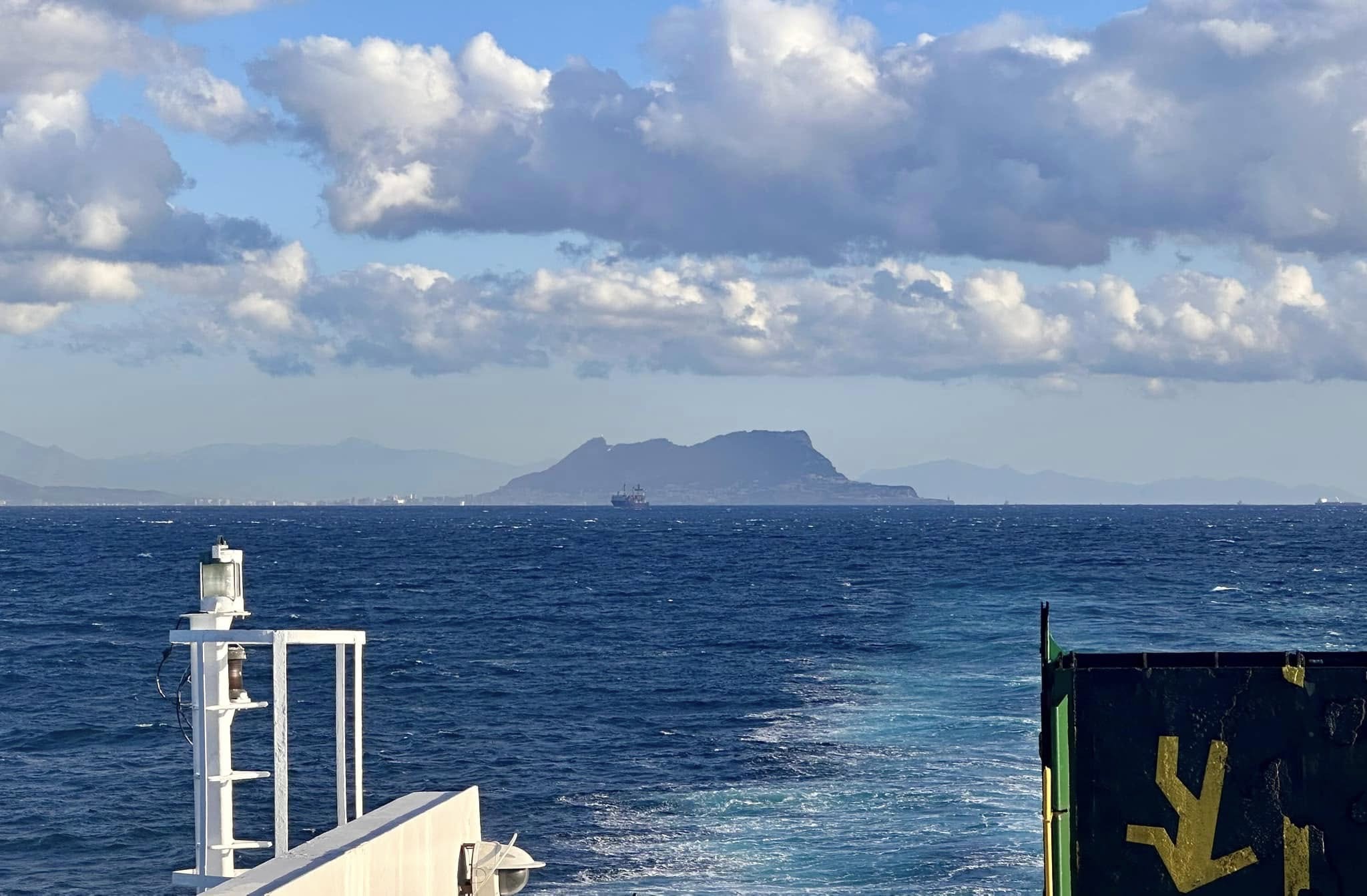 Last view of Gibraltar