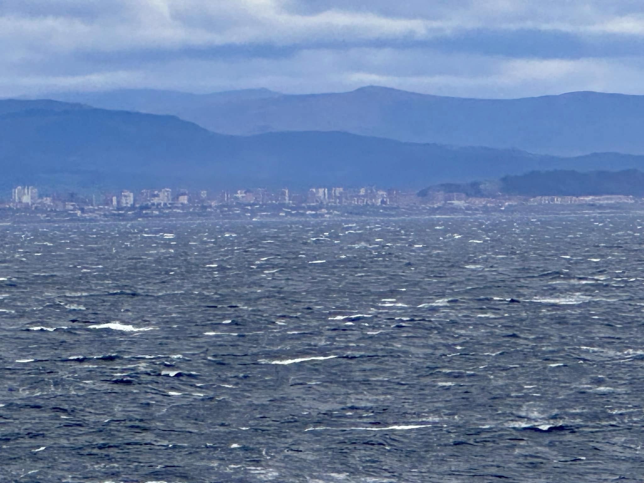 On approach to Santander, Spain