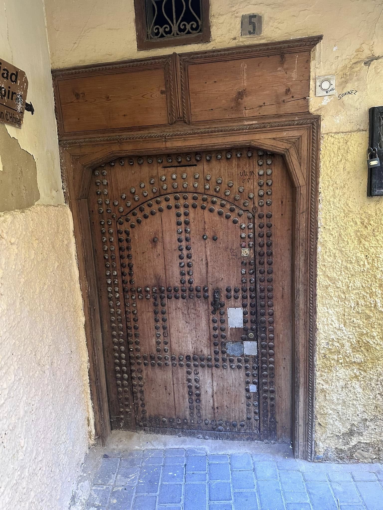Tiny door, Riad Inspira, Meknes